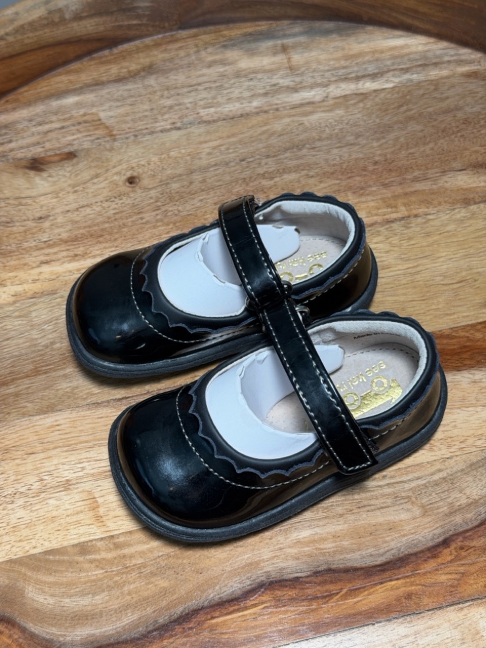 See Kai Run Jane II Toddler Girls Shoes Black Patent Mary Jane Size 5 NWOB